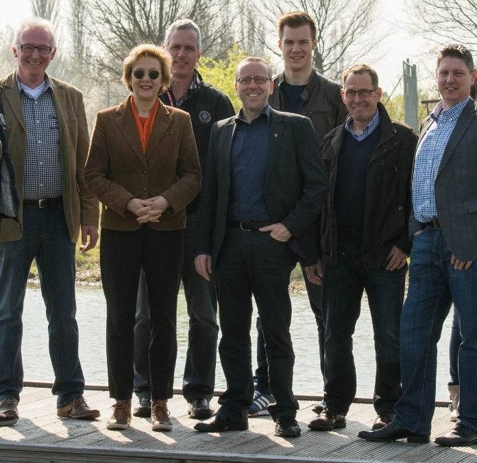 v. l. Volker Dingebauer, Christiane Seltmann, Christof Kley ,Jürgen Linz, Frank Grootens, Arnd Cappell- Höpken und Michael Nabbefeld