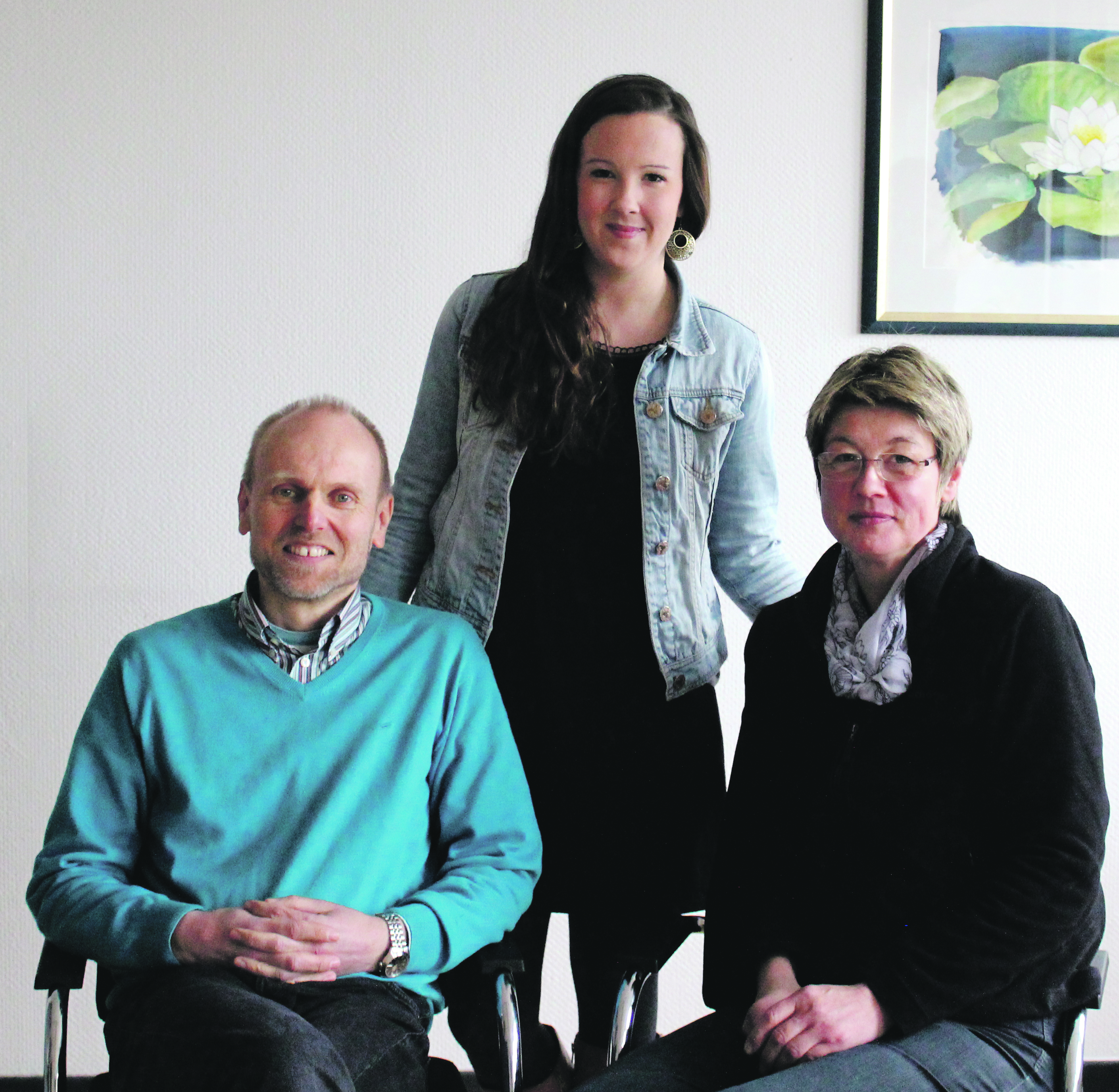 Im Ambulant Betreuten Wohnen arbeiten Hartmut Giese, Lisa Föcker, Anne von Basum-Freitag