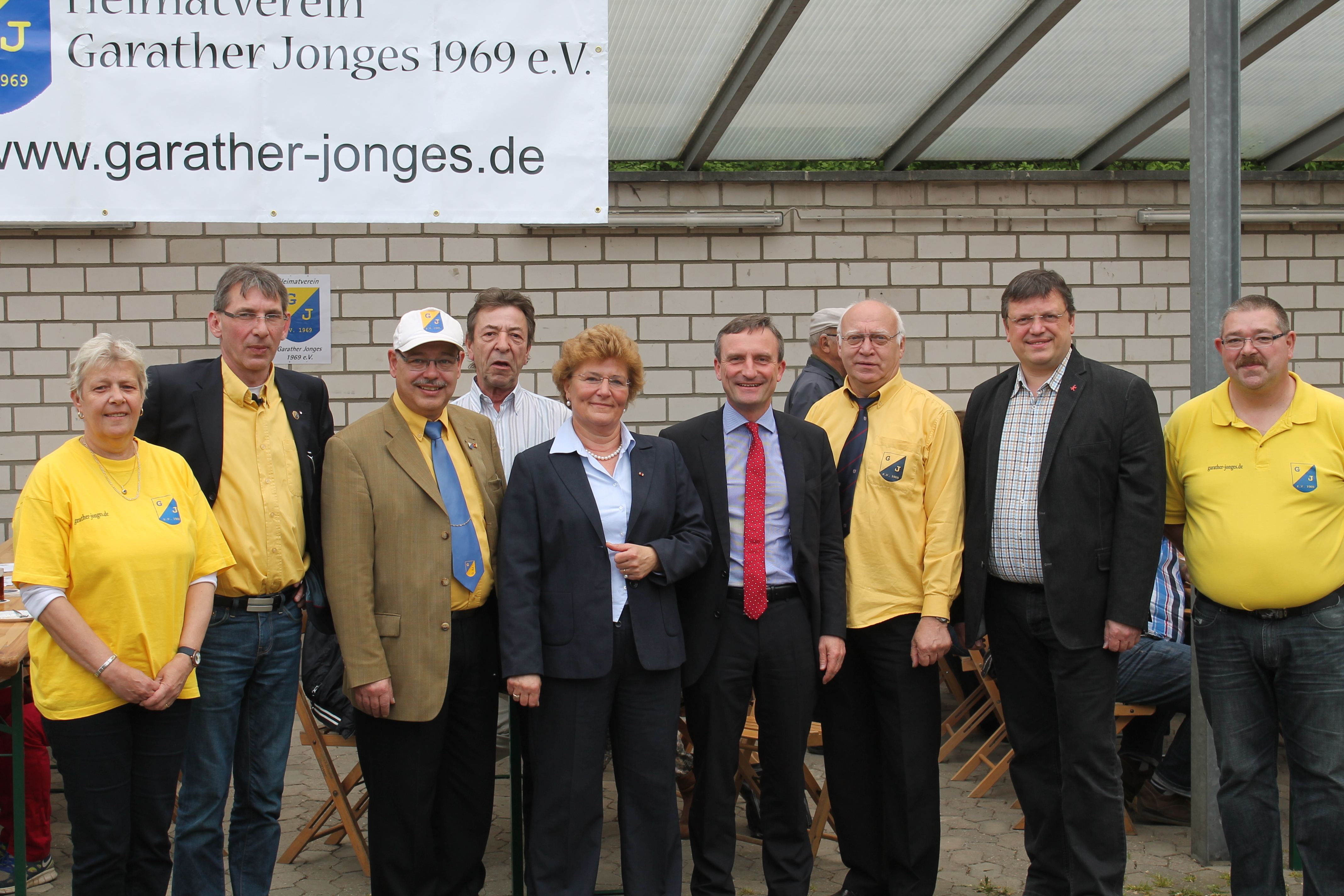1. Baas Peter Heinen (2.v.l.) 2. Baas Jürgen Bohrmann (3.v.l.) Henry Klahn (4.v.l.) Frau Sylvia Pantel (MdB) Herr Thomas Geisel, OB-Kandidat SPD (4.v.r.) Herr Andreas Remkus MdB (2.v.r.)