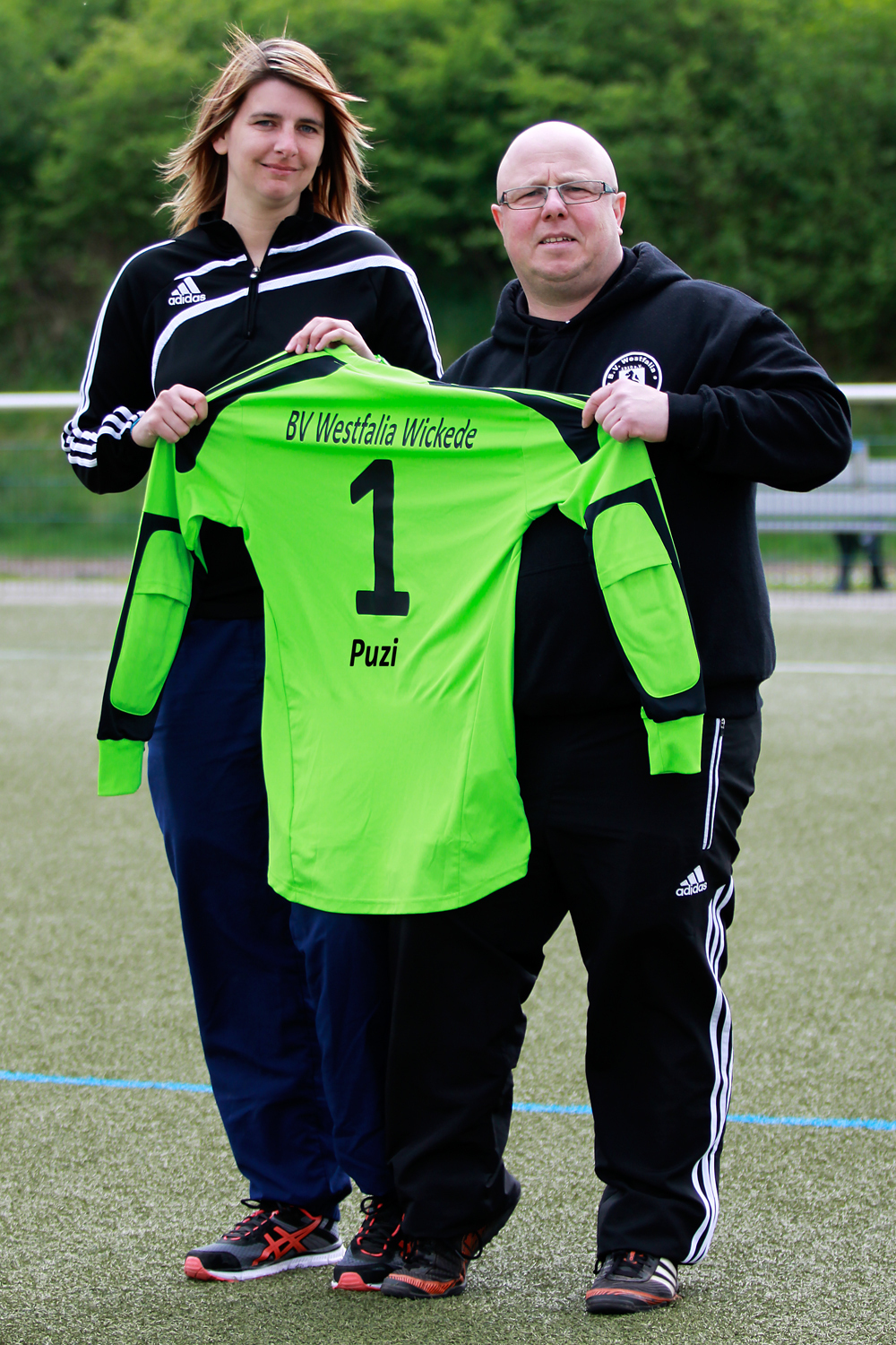 Sabrina El-Kareh Puzicha und Trainer Michael Wiethaus.