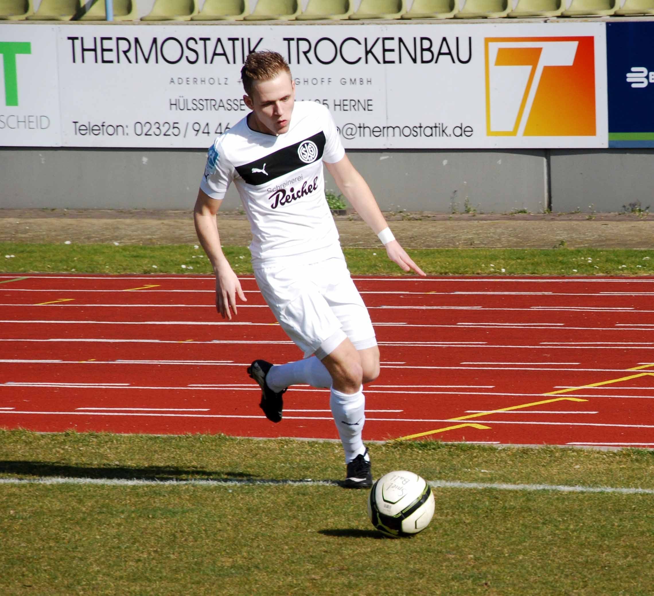 Kevin Brümmer hatte die SGW in Köln mit seinem dritten Saisontreffer früh in Führung gebracht. FOTO: Peter Mohr