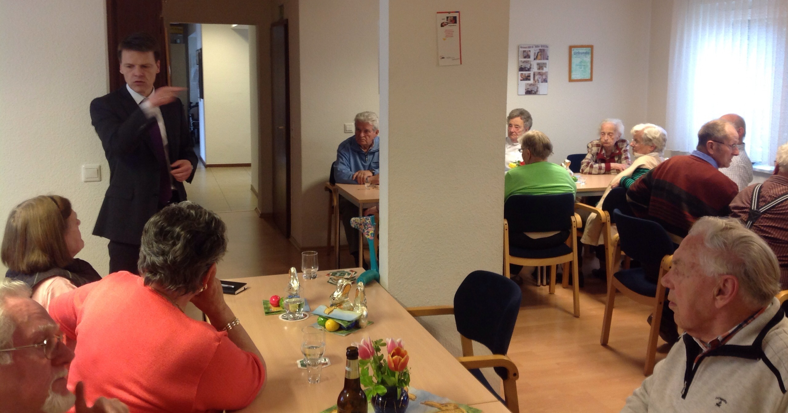 Dirk Haarmann bei der AWO Möllen