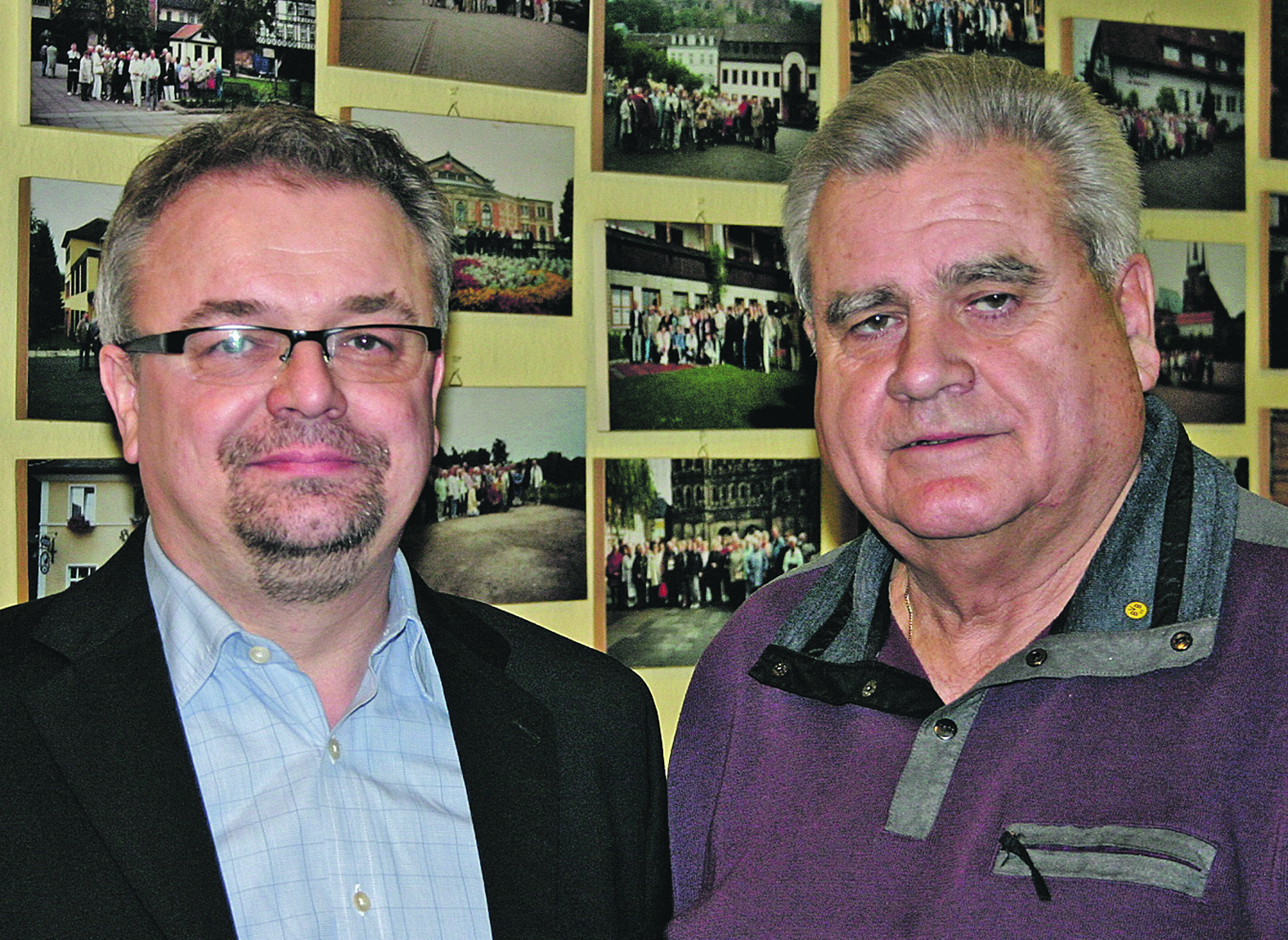 Jens Geier (l.) und AWO-Vorsitzender Jürgen Lukas.