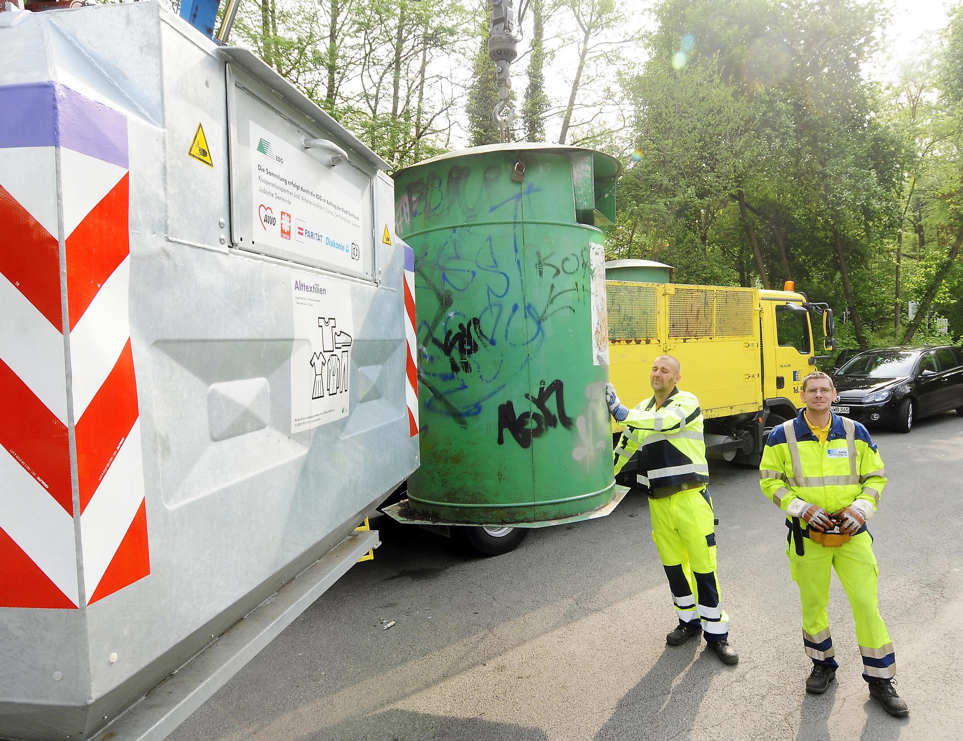 Am Standort Augustinum in Lücklemberg wurden die ersten Container ausgetauscht.