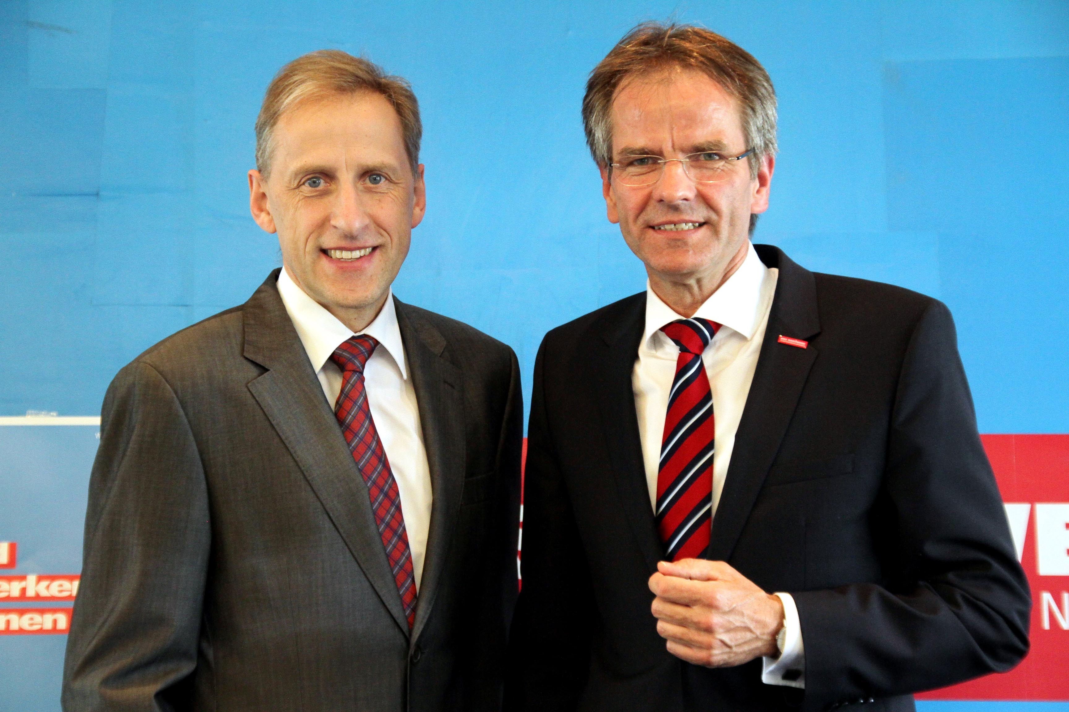 Kammer-Hauptgeschäftsführer Dr. Axel Fuhrmann (links) und der neue Präsident Andreas Ehlert. Foto: Siegel