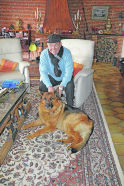 Nur die lange Trennung von Schäferhund Sharrik fällt Ingo Schnappert schwer.