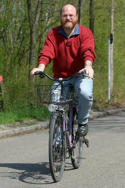 Für Radtouren bevorzugt der Rüttenscheider Grüne Ratsherr und Bürgermeister Rolf Fliß wohl eher eine klassische Radvariante.