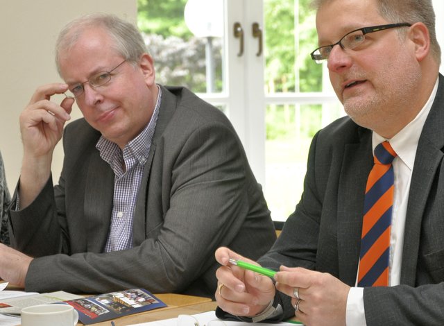 Das Führungsduo der Freien Wähler im Kreis Kleve: Vorsitzender Michael Heinricks (r.) und sein Vize Udo Holtmann