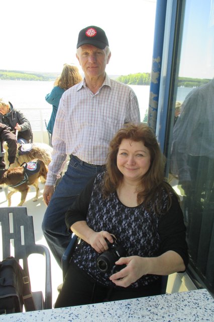 ...Franz und Bruni auf dem Schiffchen...