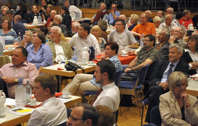 Viele Sozialdemokraten waren zur Abschiedsfeier von Barbara Hendricks ins Kevelaerer Bühnenhaus gekommen.