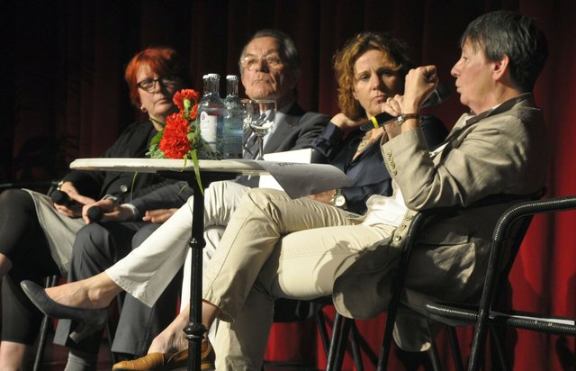 Britta Altenkamp, Franz Müntefering, Steffi Neu, Barbara Hendricks (vl.n.r.)