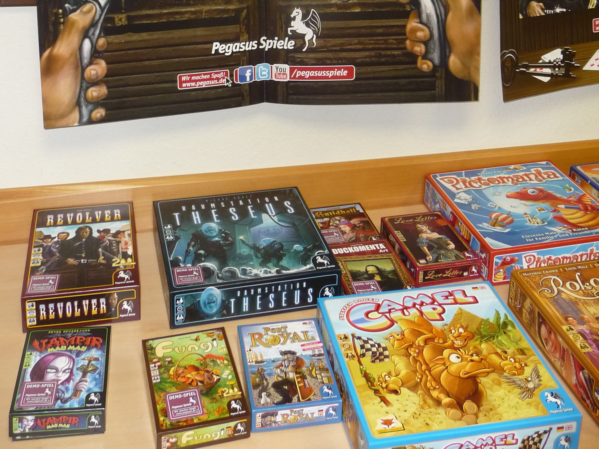 Die Spiele des Pegasus-Spieleclubtages Frühjahr 2014.
