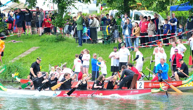 14. Day of Dragons im Dattelner Hafenbecken. Foto: Krusebild