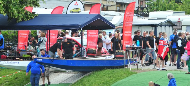 14. Day of Dragons im Dattelner Hafenbecken. Foto: Krusebild