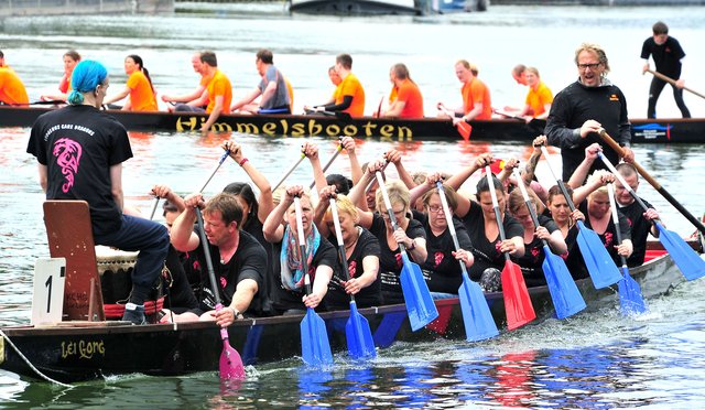 14. Day of Dragons im Dattelner Hafenbecken. Foto: Krusebild