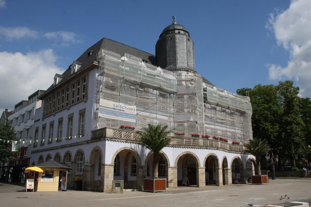 Das Alte Rathaus in Menden eingerüstet MendenLendringsen