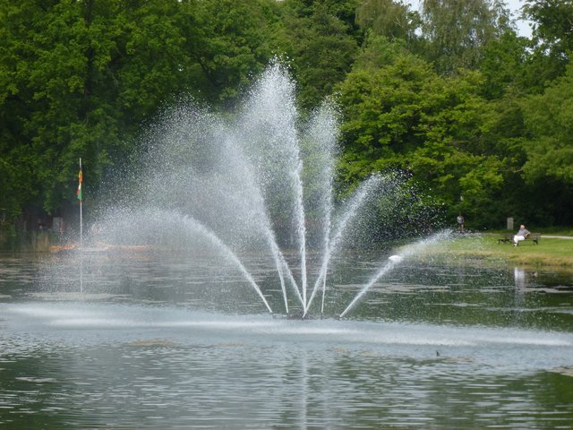 Brunnen im Kurparksee Bad Salzuflen