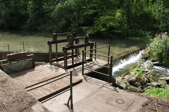 Das Wehr in der Hönne