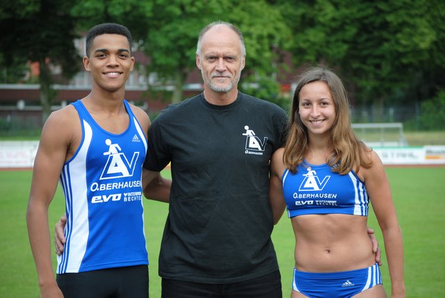 Joshua Abuaku, Heinz-Werner. Belke und Paticia Mehlich