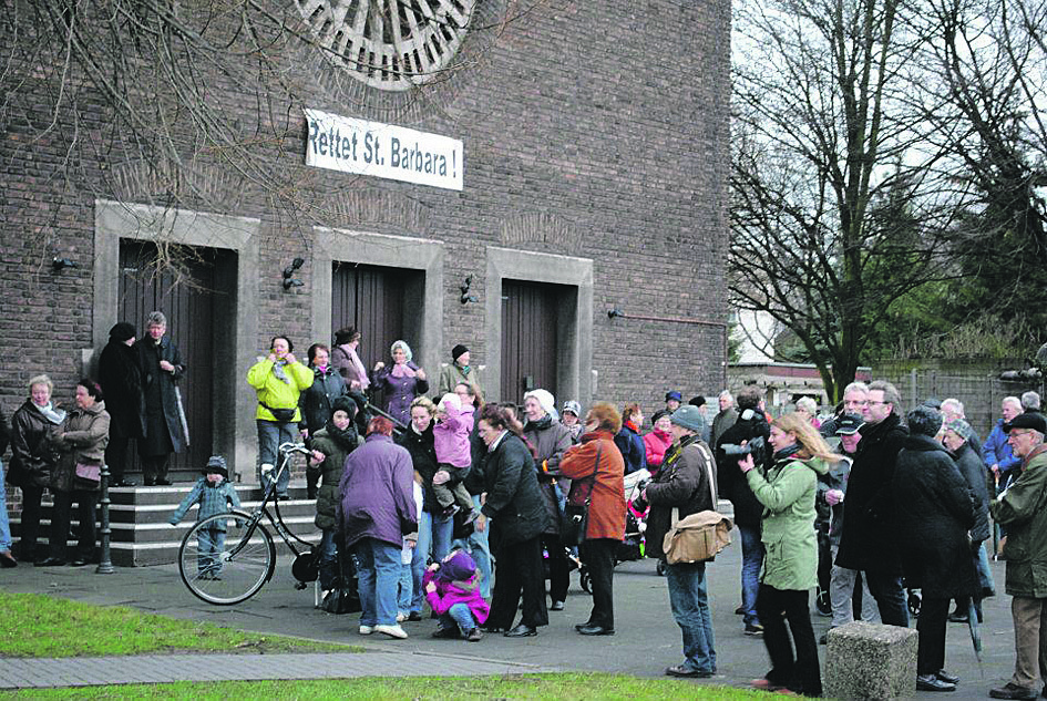 ie Gemeinde hatte nichts unversucht gelassen, um die Kirche St. Barbara zu retten. Zahlreiche Protestaktionen, Demonstrationen und Veranstaltungen zur Unterstützung des neugegründeten Fördervereins wurden ins Leben gerufen. Archivfoto: privat