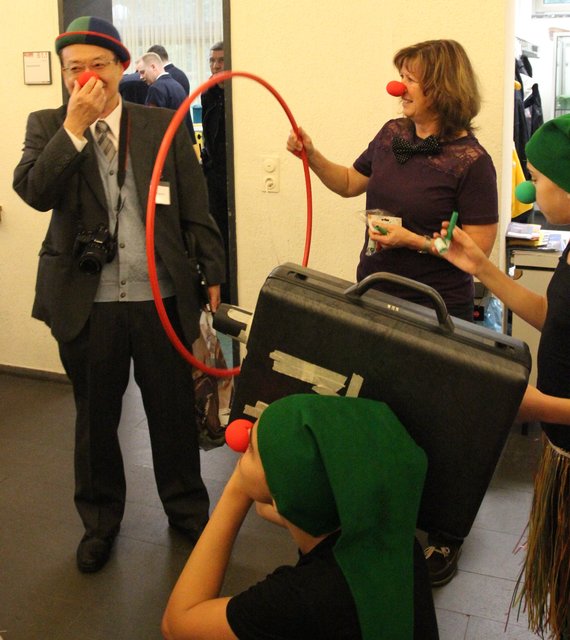 Spaß beim Symposium