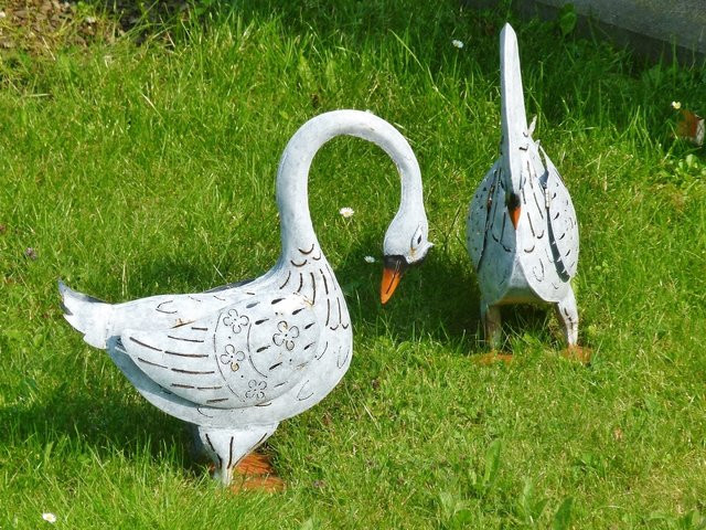 Die Gartendeko ist Frauensache.