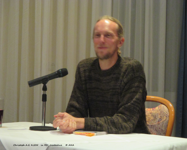 Der Autor C.A.G.Klein bei der LB in Mülheim am 07.11.14