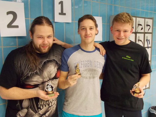 v.l.: Maurice Petri, Matthias Hose, Elias Roth