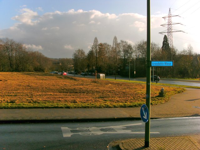 An der Arendahlswiese in Stoppenberg wäre eigentlich viele Platz für den Friedenshain - jetzt muss die initiative aber doch einen anderen Platz in Essen finden - Ideen dafür werden gern angenommen.