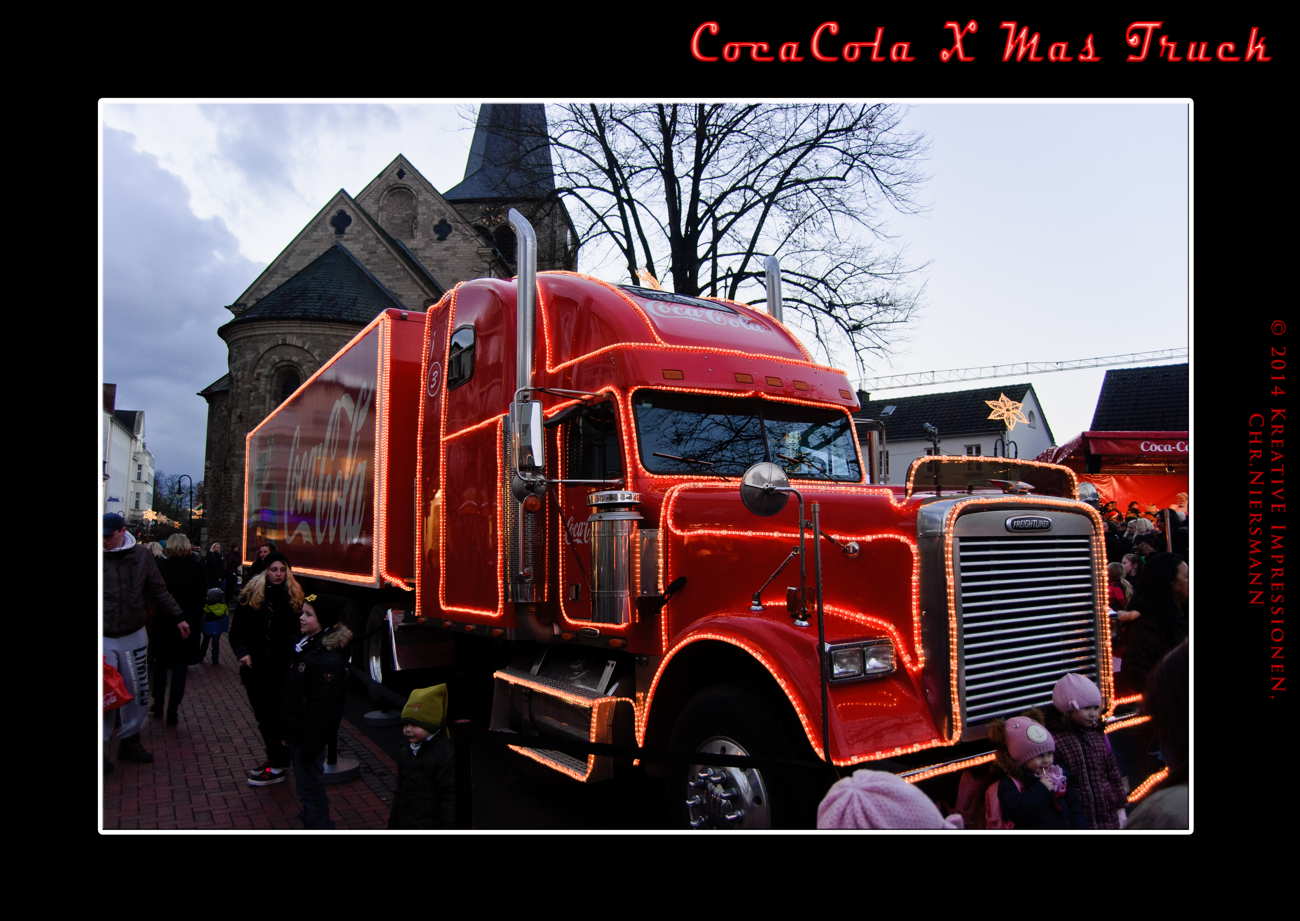 Coca Cola XMas Truck ... Da steht er ... © 2014, Kreative Impressionen, Chr.Niersmann