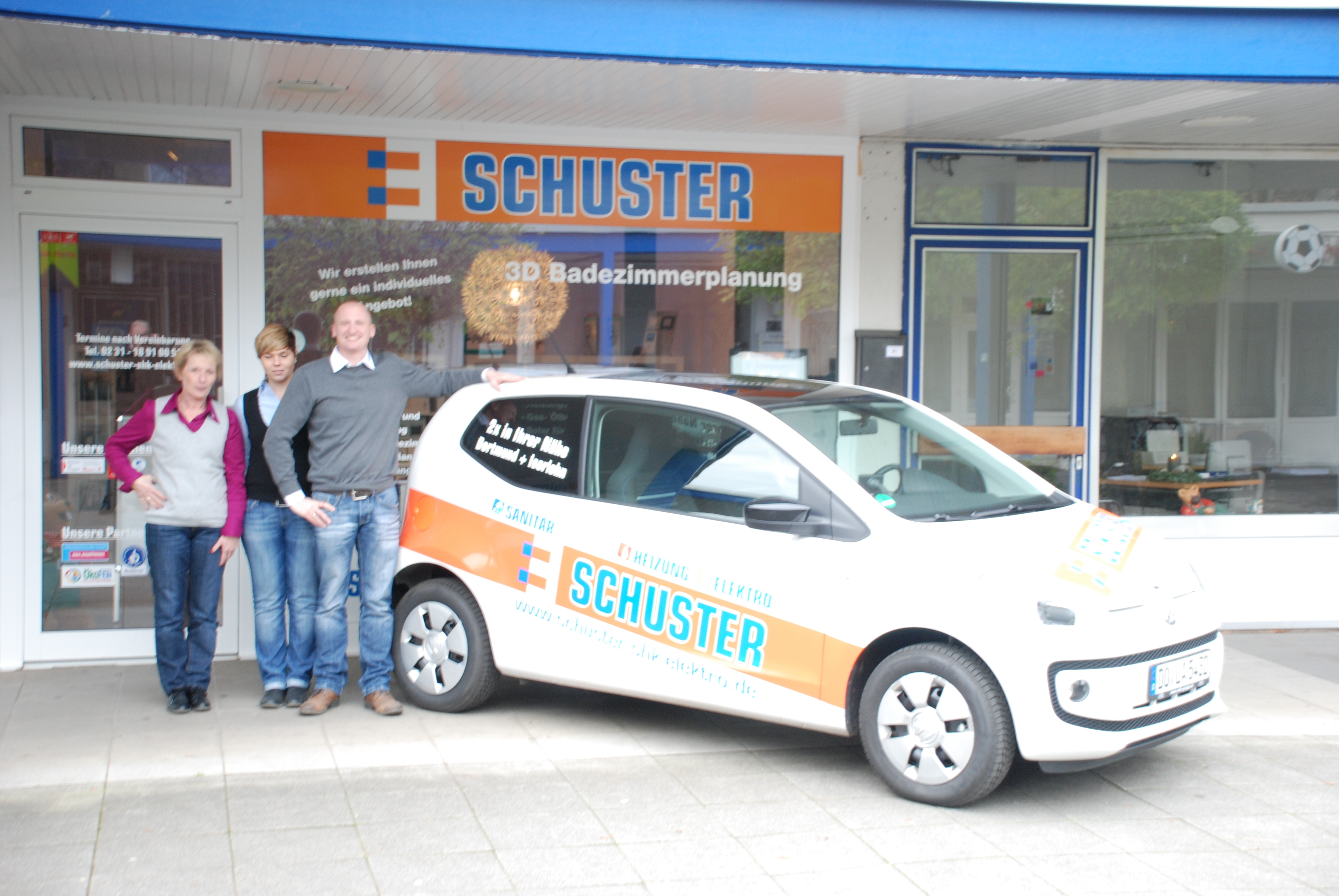 André, Sandra und Christel Laucht von der Firma Schuster GmbH in Schüren.