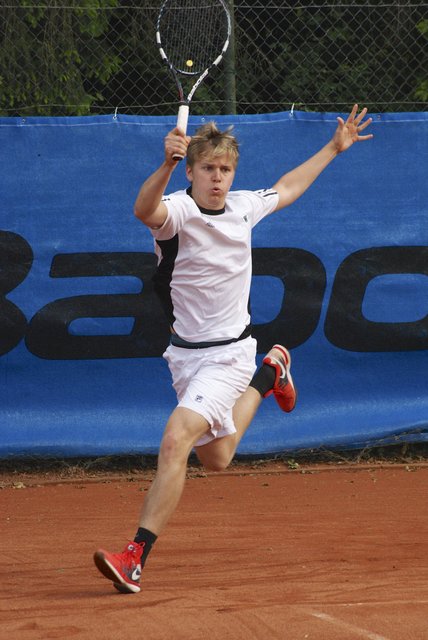 Nervenstark behielt Nick Franke zweimal im Tie Break die Nerven und die Oberhand.
