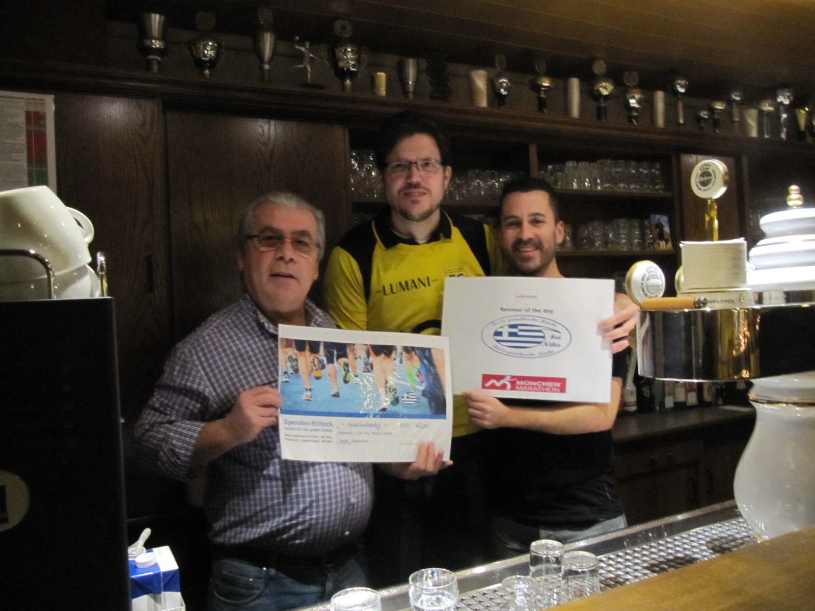 Sponsor-of-the-Day München Marathon die Stadtschänke Menden! Danke Niko und Thomas!