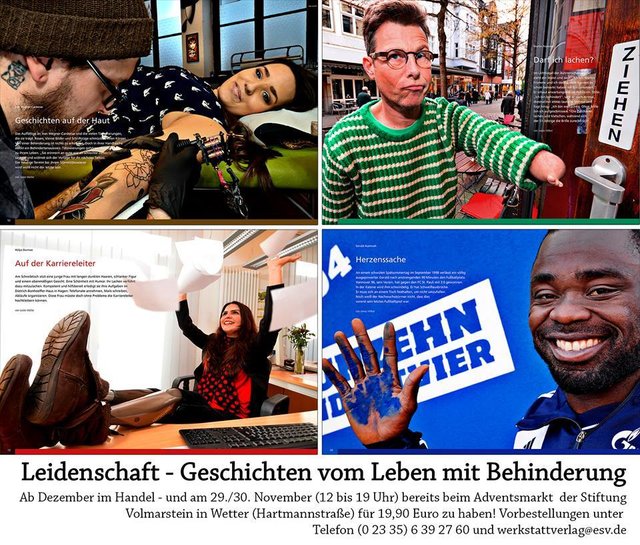 Der Band versammelt Geschichten von Prominenten und „ganz normalen“ Leuten von hier und von anderswo.