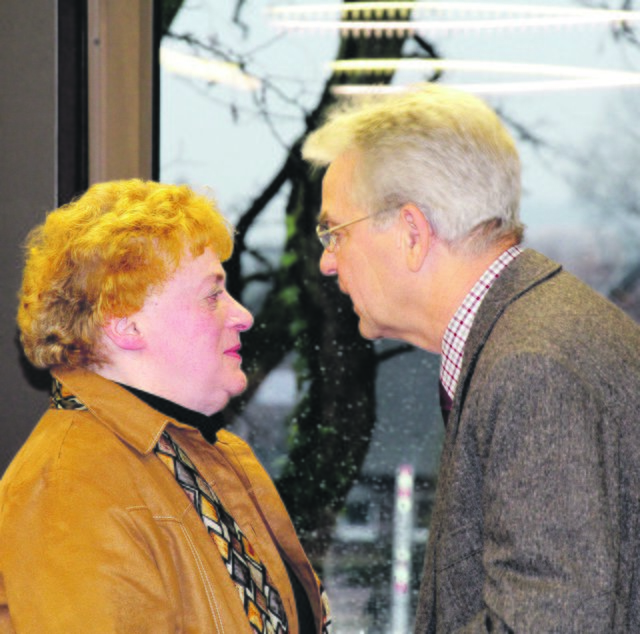 Das städt. Foto zeigt Sigrid Geipel und Otto Rohde.