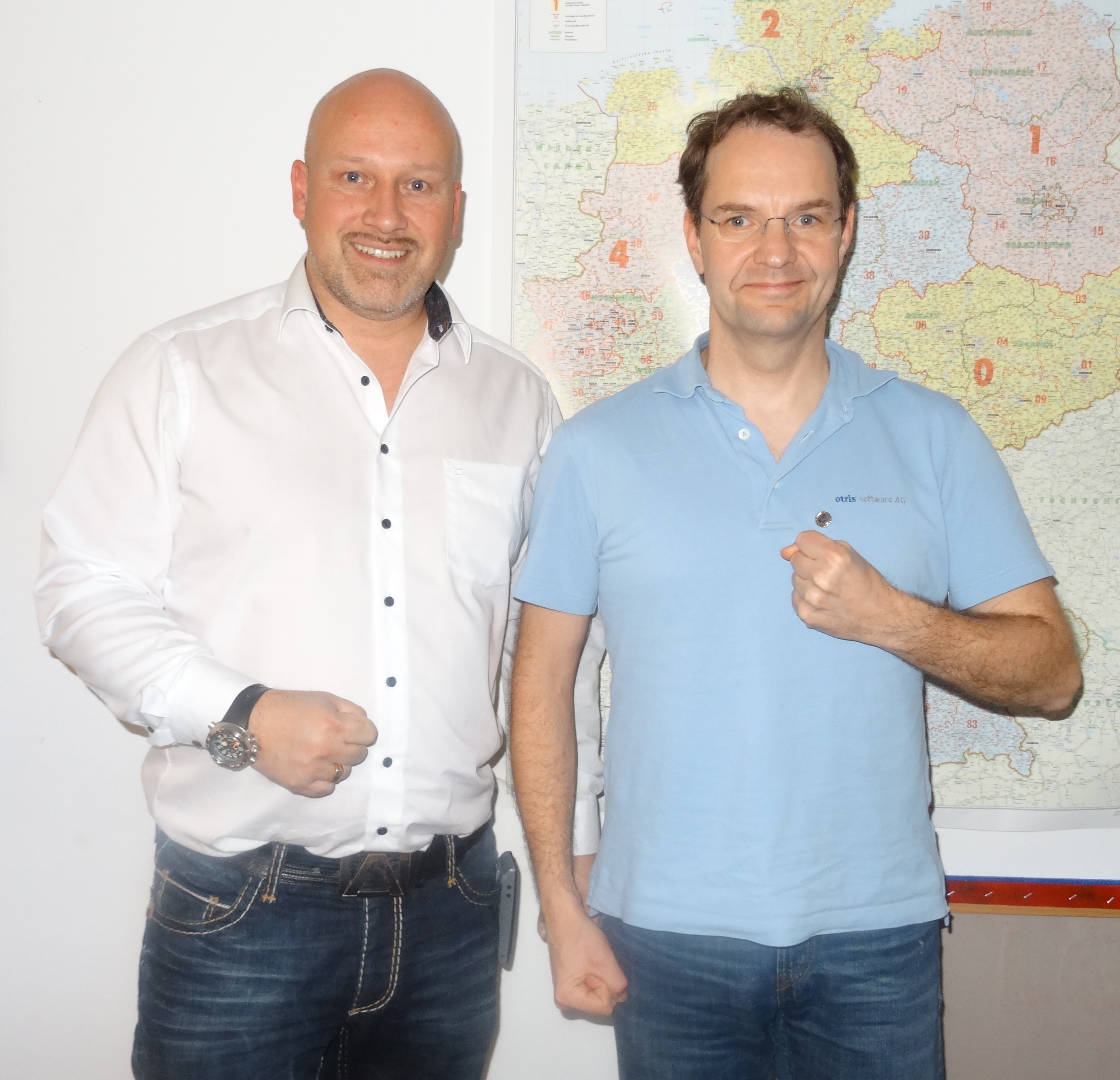 Von links: Fritz Buro und Christoph Niemann.