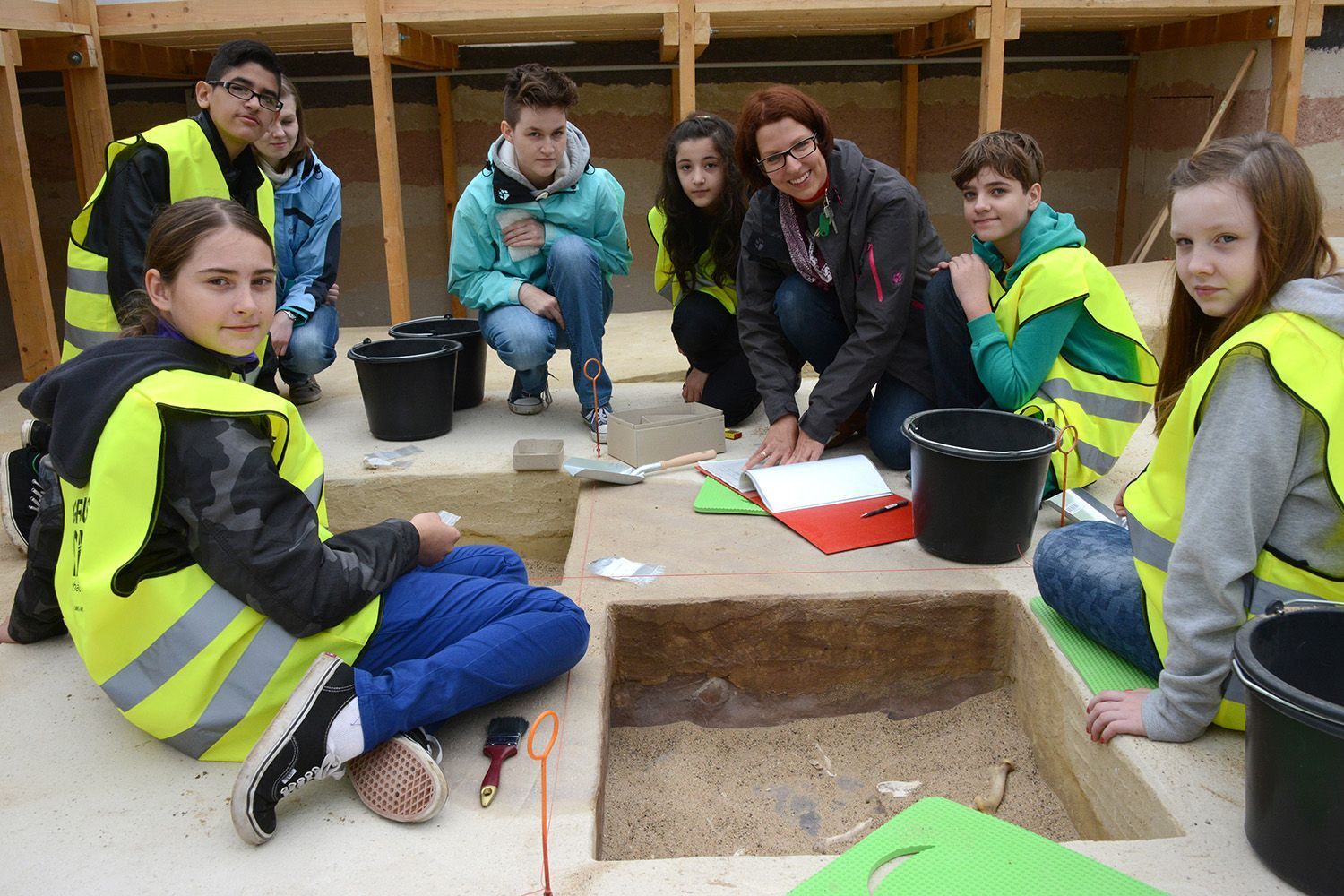 Der "Fundort Grabungscamp" im LWL-Museum für Archäologie ist auch in den Weihnachtsferien geöffnet.