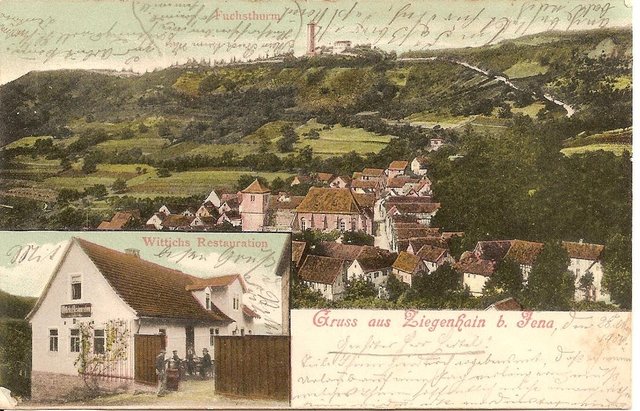 Alte Postkarten Jena Hausberg 3 Burgen Fuchsturm Sprockhövel