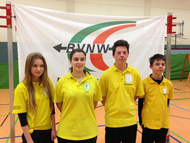 Sophia Leekes, Lena Persing, Florian Parras und Phillipp Parras