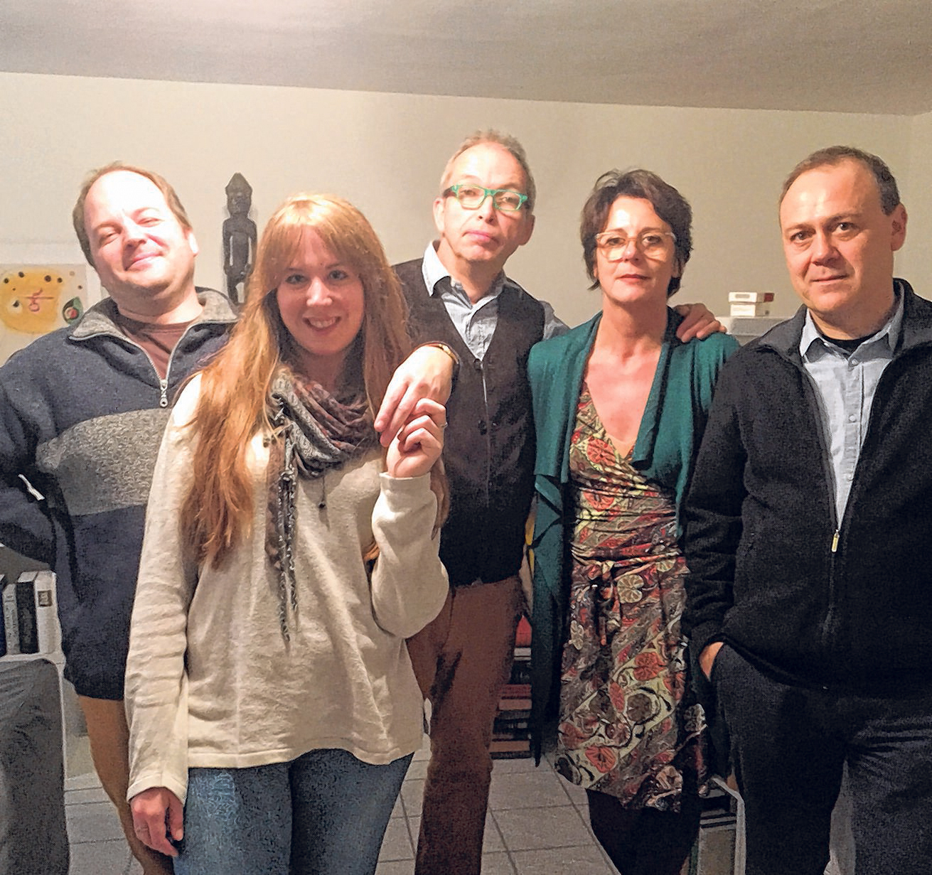 Das Ensemble des Theaters „spiellust“ mit ( v.l.): Jörg Meschendörfer, Maike Wördehoff, Harald Hopp, Tanja Guhe-Kreutz und Thomas Bruns.