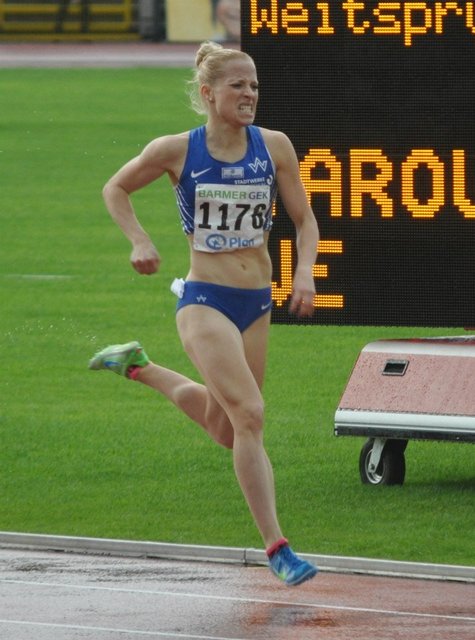 TV 01-Mittelstrecklerin Denise Krebs vertritt Deutschland beim Leichtathletik-Wettkampf in Glasgow | Foto: Stadtspiegel-Archiv