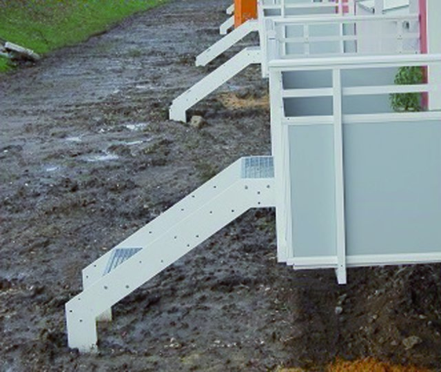 Die Treppen sorgen bei Mietern für Unmut.