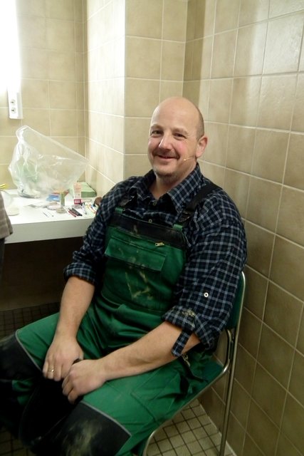 Aus jung wird alt: Aus Michael Hedergott wird Willi.