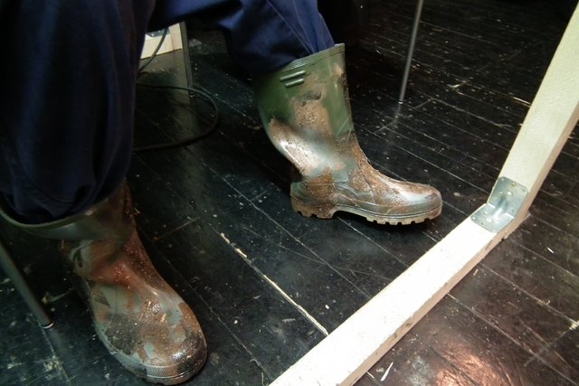 Die Stiefel von Bauer Heinrich.