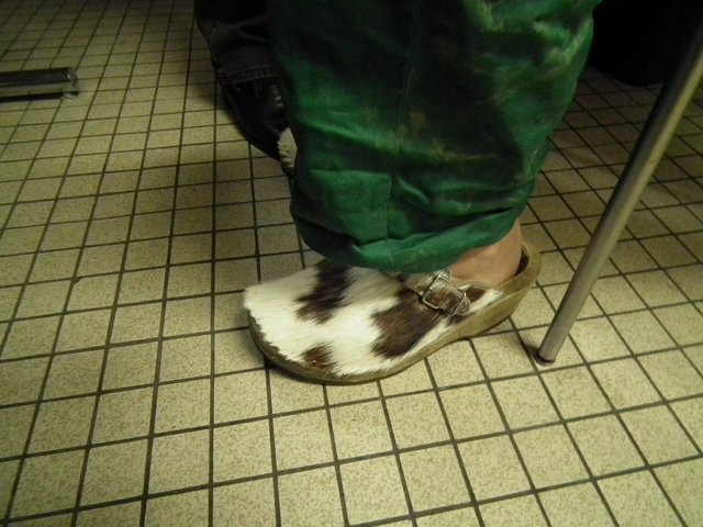 Bauer Willi und sein Schuhwerk.