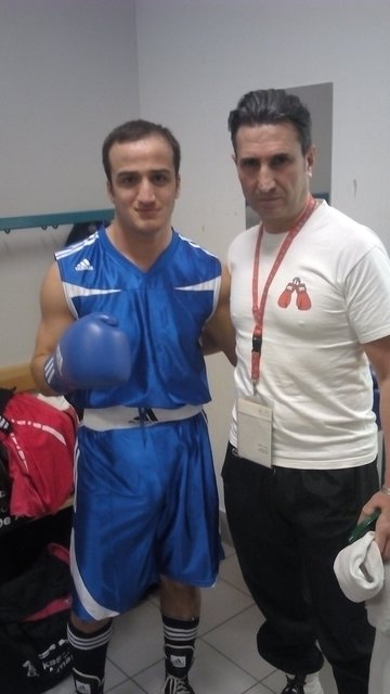 Hakan Sayman und Trainer Yahya Dasdan