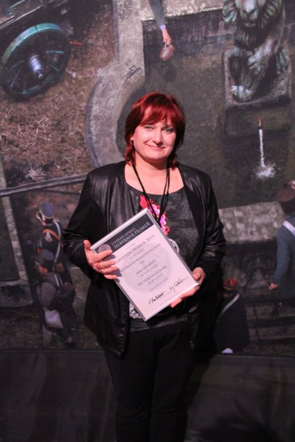 Anja Grevener gewann den Silbernen Homer 2015 in der Kategorie "Historische Kurzgeschichte".