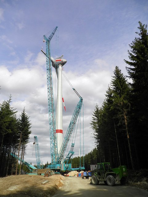 Errichtung einer Windkraftanlage im Soonwald, Ellern