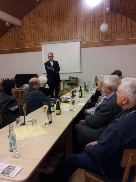 Referent Andreas Konze bei der Veranstaltung der Kolpingsfamilie Bochum-Riemke