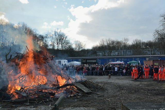 Traditionelles Osterfeuer am 04.04.2015 beim THW Gelsenkirchen.(Foto:THW Gelsenkirchen,Kurt Gritzan)